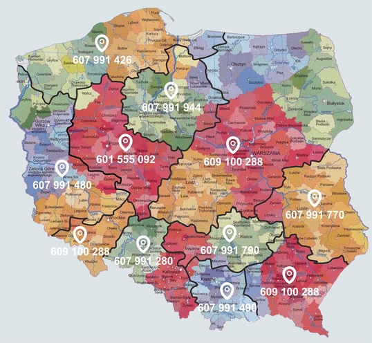 mapa rejonow 2024