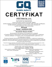 ULDO Certyfikat IFS 2023